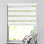 Arlo Blinds Zebra Roller Shade, Light Filtering, Cordless, 30.5" X 60" H, New. Price: $40.57.