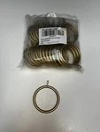 Meriville 28 Pcs Matte Gold 2- Inch Metal Curtain Rings With Eyelets New. Price: $16.00.