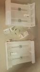 New Kirsch Concealed Tie Back Holders 7652R.058 Clear (pair). Price: $13.99.