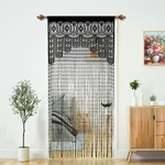 Yaoyue Macrame Lace Door String Curtain For 35"W X 79"L (pack Of 1), Black New. Price: $26.05.