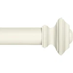 28-48" Ivory/white Ivilon Drapery Window Curtain Rod, Square Design 1/8 New. Price: $31.99.