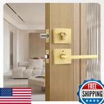 Leydebong 1 Pack Gold Door Handle Set Single Cylinder Deadbolt Entry New. Price: $73.58.