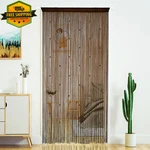 Beaded Curtain Door String Tassel Room Divider 39X79IN Hanging Decor Brown New. Price: $21.49.