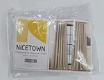 Nicetown Faux Linen Room Darkening Curtains W50 L96 Natural Tan New. Price: $22.05.