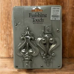 Linen Things Curtain Rod Key Finials Finishing Touch Pewter New Old Stock. Price: $19.99.