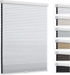 Changshade Cordless Honeycomb Blackout Blinds For 30"W 72"H(FBA), White New. Price: $84.46.