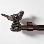Curtain Rods For Window 18 To 45 Inches Vintage Bronze With Bird ... New. Price: $36.49.