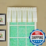 Today's Curtain Todays Ribbon Eyelet Valance 12 Ecru 60 X New. Price: $48.82.