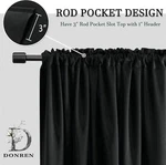 50% Off AMAZON-16 Blackout Curtain Panel & Tension Rods For Camper, Classroom Open. Price: $120.00.