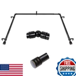 Hotozon Bay Window Curtain Rod 7/8" Heavy Duty 48-84" Center & 32-58" Sides New. Price: $79.13.