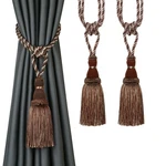 Bel Avenir 2 Pack Curtain Tiebacks Tassel Drapery Tie-backs Rope Handmade New. Price: $15.99.