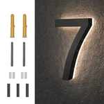 Midit 8 Inch Backlit Led House Numbers Waterproof Stainless Steel High New. Price: $58.26.
