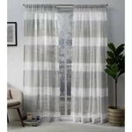Exclusive Home Bern 2 Panel Curtain Set Striped Sheer Rod Pocket, 84 Dove New. Price: $24.99.