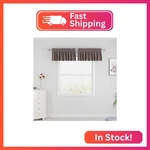 Upopo Brown Cafe Curtains Privacy Kitchen Tier Over Sink Linen Textured New. Price: $13.96.