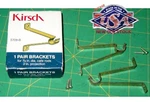 4 Vintage 7/16" Cafe Curtain Drapery Rod Brackets 2" Projection Lot Kirsch Usa Used. Price: $24.95.