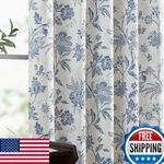 Vangao Blackout Floral Curtains 63" Long For Bedroom Living New. Price: $83.18.