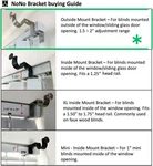 Outside Mounted Blinds Curtain Rod Bracket Attachment (satin Nickel, Set Of 3) New. Price: $18.95.