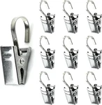 30 Pack Stainless Steel Curtain Clips With Hooks For Hanging Decor And Lights New. Price: $12.50.