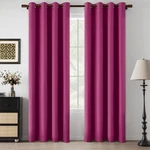 Lcoomzen 100% Blackout Hot Pink Linen Curtains 90 Inch Length For Bedroom Living New. Price: $53.09.