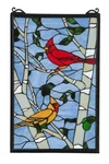 Meyda Tiffany 119436 Cardinal Morning Hand-crafted 20"H X 12.75"W Bronze New. Price: $598.32.