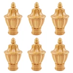 Ufurmate Curtain Finials 6PCS Yellow Wood Pattern Plastic Drapery Rail Pole New. Price: $30.83.