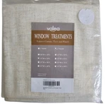 Valea Home Linen Kitchen Curtain Valance Panels 27"W X 24"L Natural Beige New. Price: $9.99.