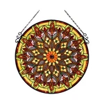 Chloe Lighting Arabella Tiffany-style Victorian Stained Glass Window Panel... New. Price: $144.28.