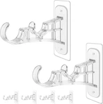 Antimbee 6-PACK Double Curtain Rod Bracket, Adhesive No Drilling Hol New. Price: $28.99.