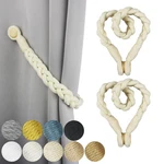 Porlau 2 Pack Beige Magnetic Soft Curtain Tiebacks Cotton Hand-woven Hol New. Price: $12.27.