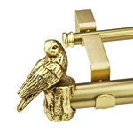 Hang Heavy Curtains Easily Brushed Gold Telescoping Rod 72-144 New. Price: $89.99.