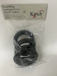 Kirsch Wood Trends Drapery Rings 2 Sandblasted Black Set Of 4 New. Price: $18.99.