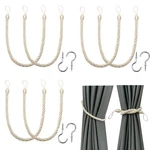 Bel Avenir Curtain Tiebacks Handmade Holdbacks With 6 Hooks, 1.2CM Rope New. Price: $47.11.
