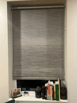 Hunter Douglas Silver Designer Roller Shade (33.25 In Wide X 64 Long) Used. Price: $47.50.
