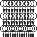Weekseight Pack Black Curtain Rings With Clips, 1" D Set Of 44, New. Price: $14.76.