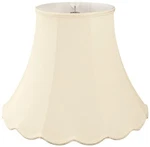 Scalloped Bell Designer Lamp Shade, Beige, 4 X 8 7.25, Round Clip New. Price: $54.47.