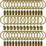 Amzseven 40 Pack Metal Curtain Rings With Clips, Drapery Hooks, Decorative New. Price: $24.61.