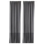 Ikea Marjun Room Darkening Curtains 57X98 " 1 Pair (2 Panels) Gray -used. Price: $49.00.