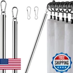 Greeily Pull Wand Drapery Rod For Curtains 2 Pack Adjustable 31-46I New. Price: $21.37.