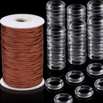100 Pieces Clear Roman Curtain Rings 55 Yards Blind Cord 8 To 13 Brown New. Price: $12.84.