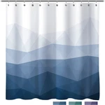 Designer Popular Shower Curtain, Ombre Blue Fabric Contemporary Curtains New. Price: $27.95.