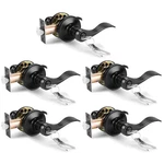 Gobrico 5 Pack Keyed Alike Door Lever Handle Matte Black Wave Style Knobs Lock New. Price: $158.22.