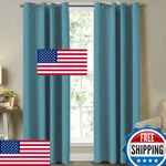 Turquoize Blackout Curtains Drapes Panels Room Darkening Window 52X96 Inch New. Price: $60.87.