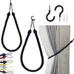 Curtain Ropes, Decorative Handmade Holdbacks With 2 New. Price: $11.99.