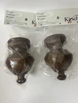 Kirsch Curtain Rod Finials 2 Diameter Pole Sherwood Design Set Of New. Price: $22.79.