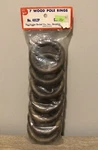 Vintage Wood Drapery Pole Rings With Eyelet (7) Size 1 3/4 Kroder Reubel Co Usa New. Price: $19.95.