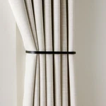 Better Homes & Gardens Matte Black Curtain Holdbacks, Set Of Two New. Price: $19.46.