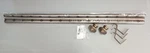 Exclusive Home Ozzi 1" Window Curtain Rod & Finial Set Antique Brass 66"-120". Price: $53.28.