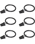 Black Curtain Rod Clips Coideal 30 Pack Rustproof Metal Drapery Rings New. Price: $24.00.