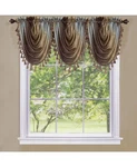 Achim Ombre One Tassel Trim Waterfall Valance, Chocolate, Nwt New. Price: $14.88.