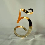 Acfeng Laser Elegant Acrylic Standing Table Numbers Mirrored Wedding New. Price: $36.38.
